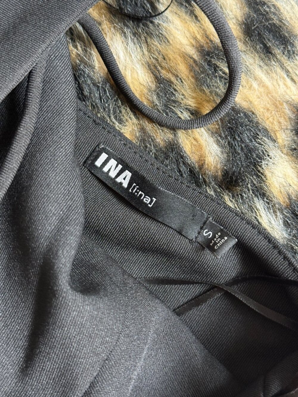 INA Black Cocktail Midi Dress Size Small Pockets - Picture 4 of 5